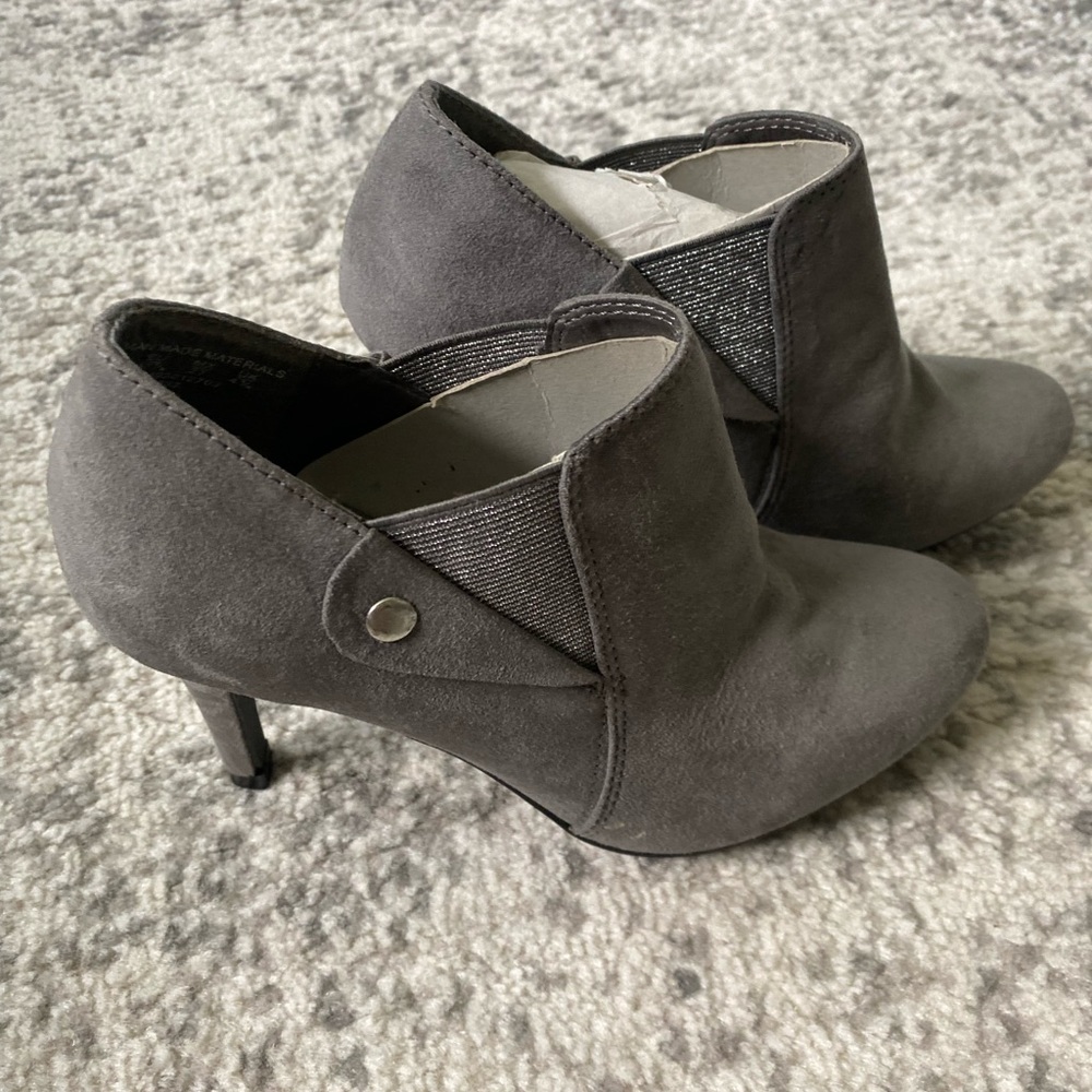 Covington gray ankle boots